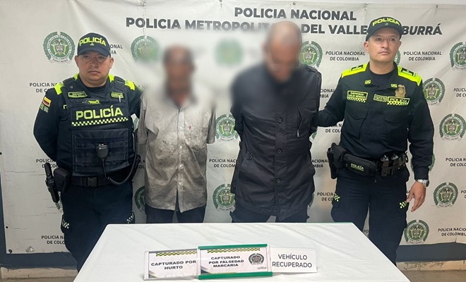 A los capturados se les halló elementos asociados a la manipulación del automotor