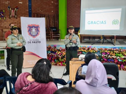 el Grupo de Protección al Turismo y Patrimonio Nacional de Pasto participó activamente en la cápsula de Turismo 