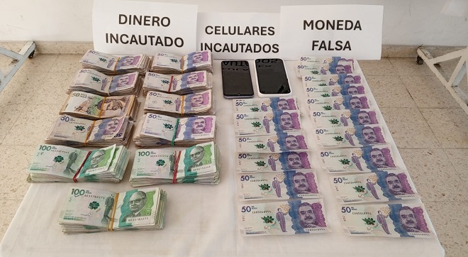 Elementos incautados al capturado