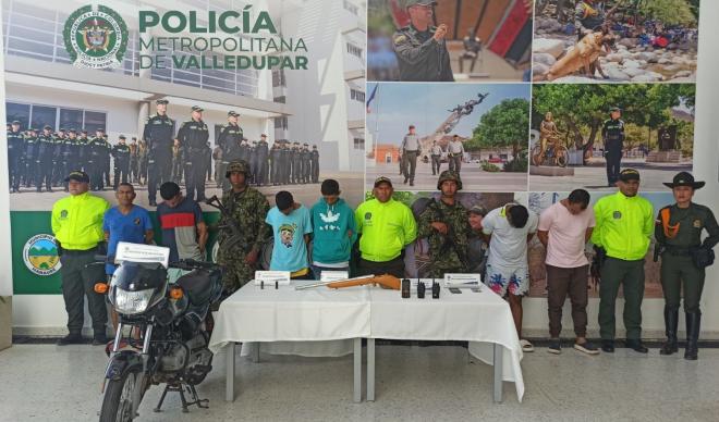 En 10 diligencia de allanamiento fueron capturados siete personas por diferentes delitos