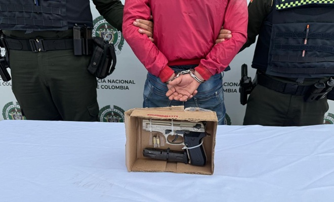 Fueron capturadas tres personas por el delito de porte ilegal de armas de fuego