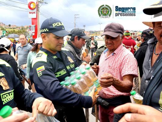 entrega de refrigerios