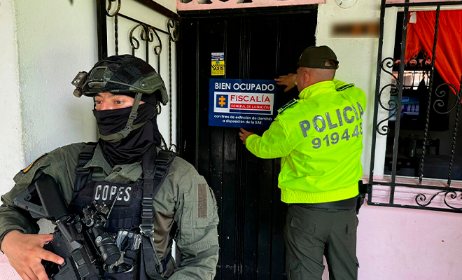 Extinción del dominio al Clan del Golfo - casa