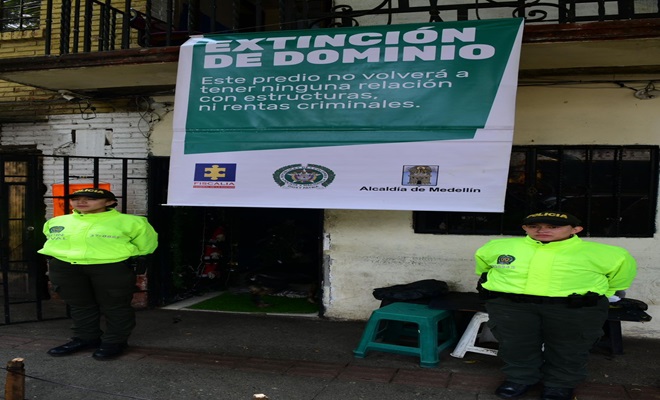 Extinción de dominio a inmuebles