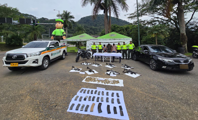 Incautación de material de guerra 