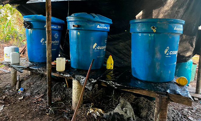 Laboratorio de cocaína destruido