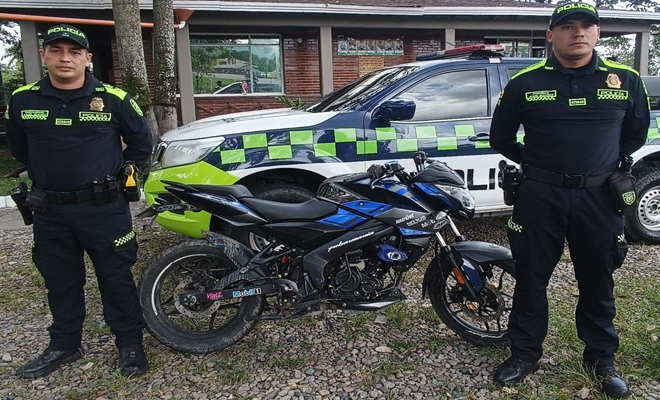 El automotor fue recuperado en medio de planes de registro y solicitud de antecedentes en el barrio Ciudad Porfía de la capital del Meta.