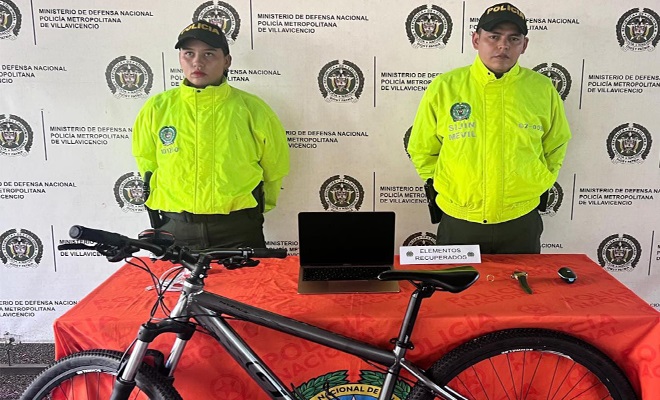 Las autoridades llegaron hasta el barrio Prados de Siberia, dónde habían  ocultado una bicicleta, un computador y varias joyas; elementos avaluados en  16 millones de pesos