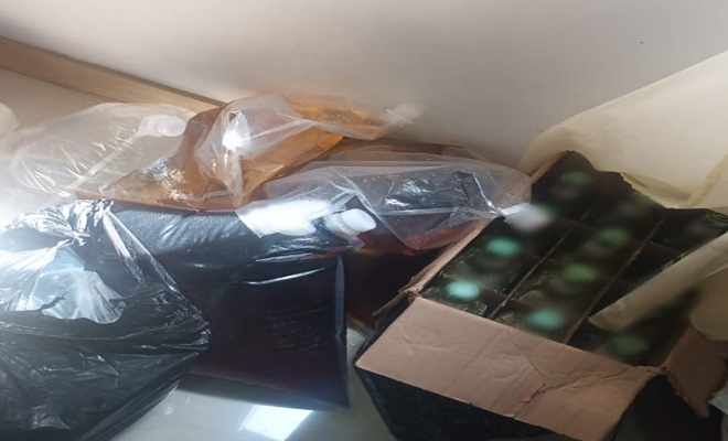 Licor adulterado incautado en Bello