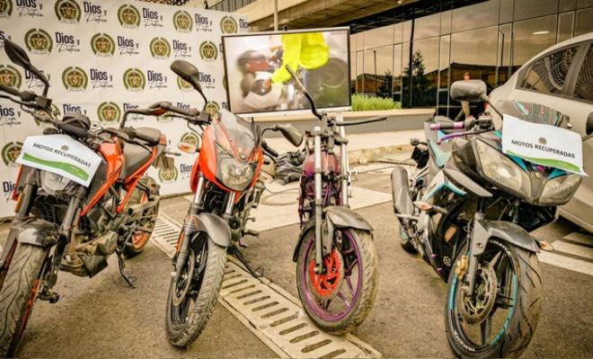 Motocicletas que fueron hurtadas en diferentes modalidades en la capital