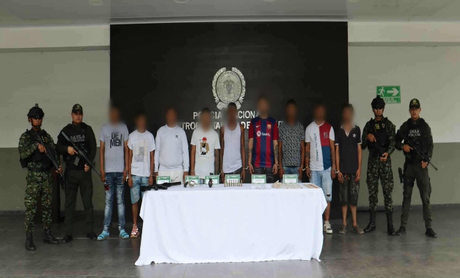 Presuntos responsables del cobro de extorsiones y homicidios selectivos