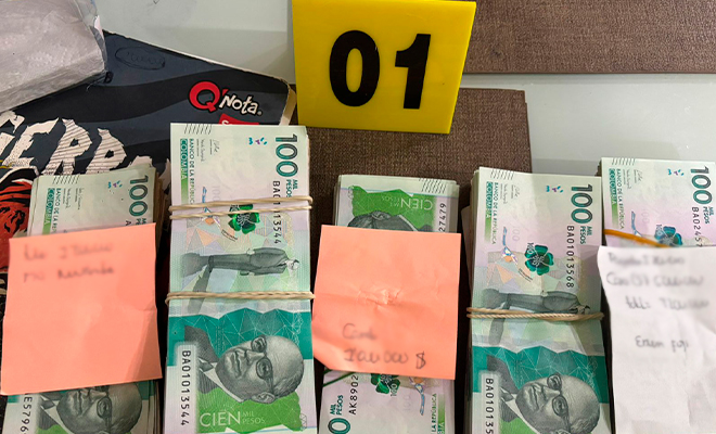 Elementos incautados en la operación