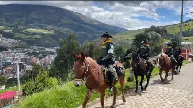 La Seccional de Carabineros y Protección Ambiental lleva a cabo patruolloajes montados en zona rural de Pasto 