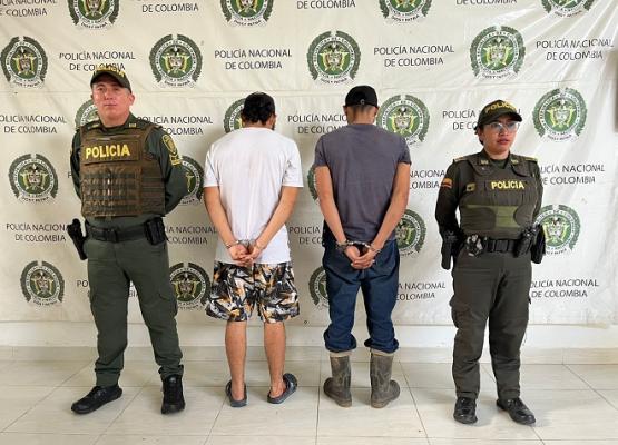 Policía Nacional capturó a presuntos responsables de homicidio en la Inspección de Palmeras 