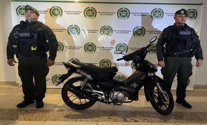 Recuperada motocicleta hurtada en Neiva gracias a operativos policiales