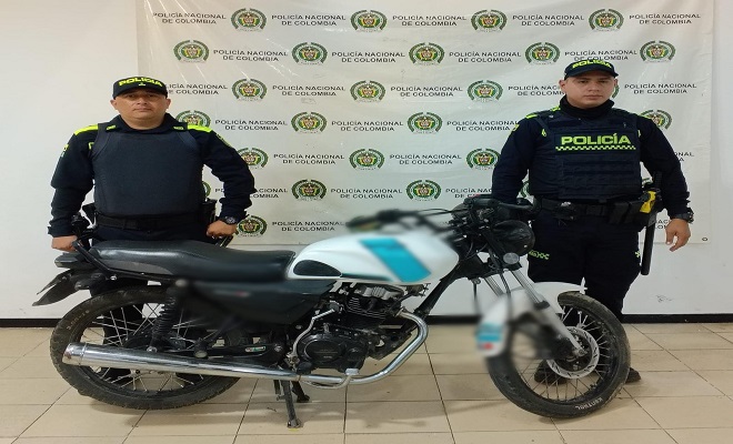 La Policía Nacional da contundente contra el hurto a motocicletas en la ciudad de Neiva