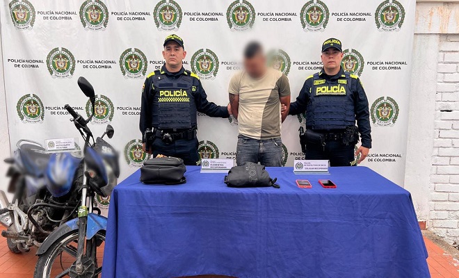 La Policía Metropolitana de Neiva, logra capturar a un hombre en la comuna 6
