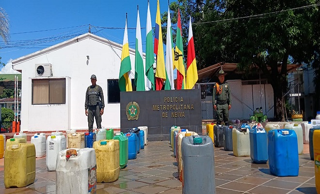  Policia Nacional logra la incautacion de hidrocarburos en Neiva  