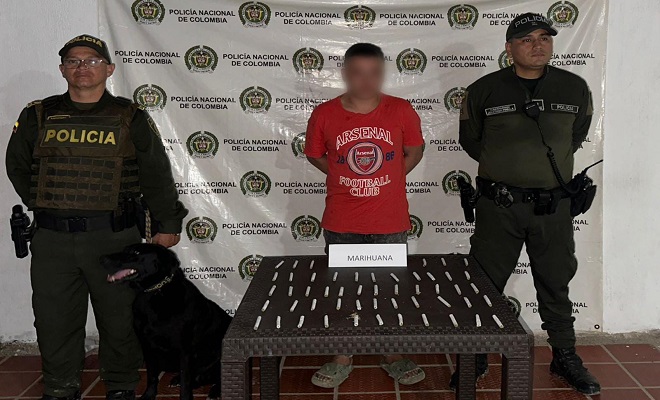 Policía Nacional captura a ciudadano con estupefacientes en Palermo Huila