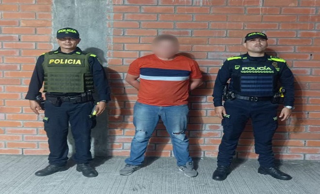 Policía Nacional capturo presunto ladrón en glorieta El Tizón en la ciudad de Neiva