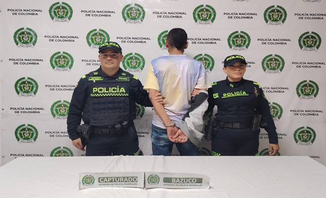 Dos polic&iacute;as y un capturado por estupefacientes 