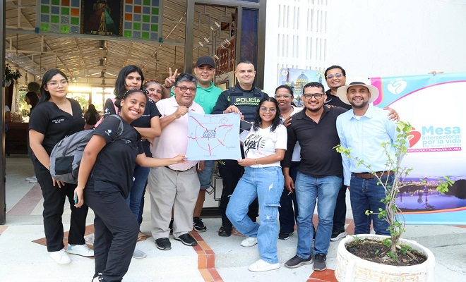J&oacute;venes de Coviba construyen "Colcha por la Paz" como s&iacute;mbolo de esperanza en Barrancabermeja
