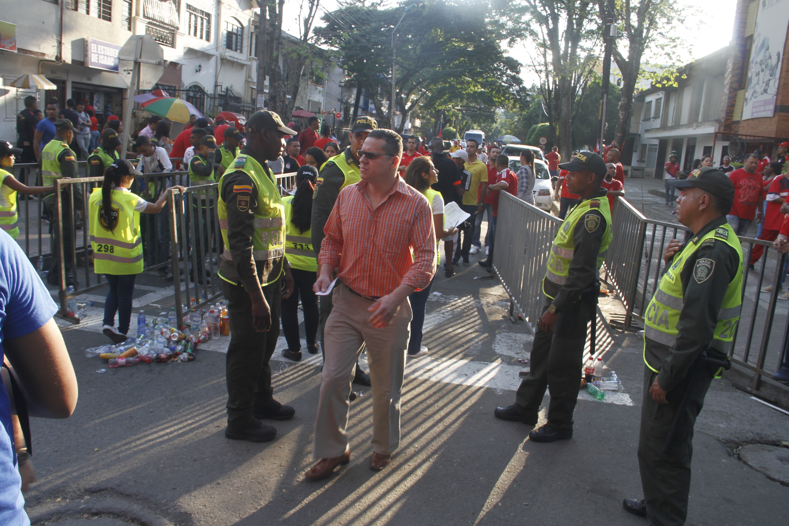 Dispositivo de seguridad en encuentro América de Cali y Atlético Nacional