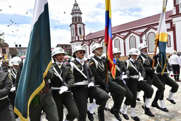 Representación símbolos patrios 