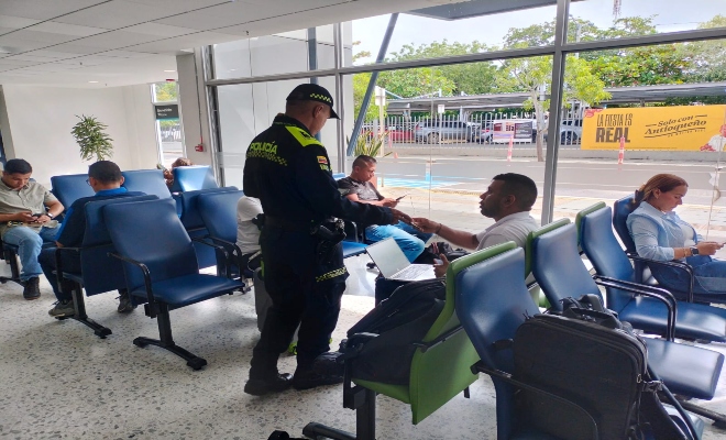 Operativos de seguridad en inmediaciones del Aeropuerto Los Garzones