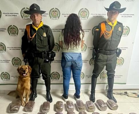 Otro golpe al narcotráfico en el Quindío, con la aprehensión de una adolescente