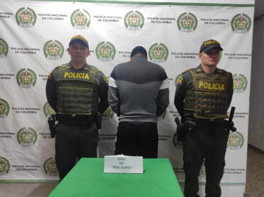 Aprehendido por daño al bien ajeno