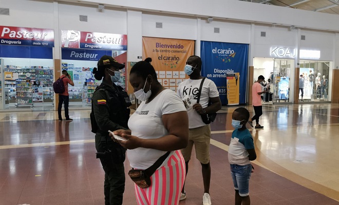 Balance positivo durante este mes en el Departamento de Policía Chocó.