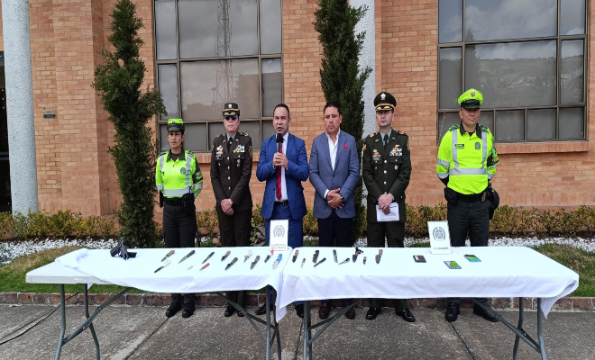 En Tunja, la Policía Nacional presenta el balance preventivo y operativo que dejó la última semana