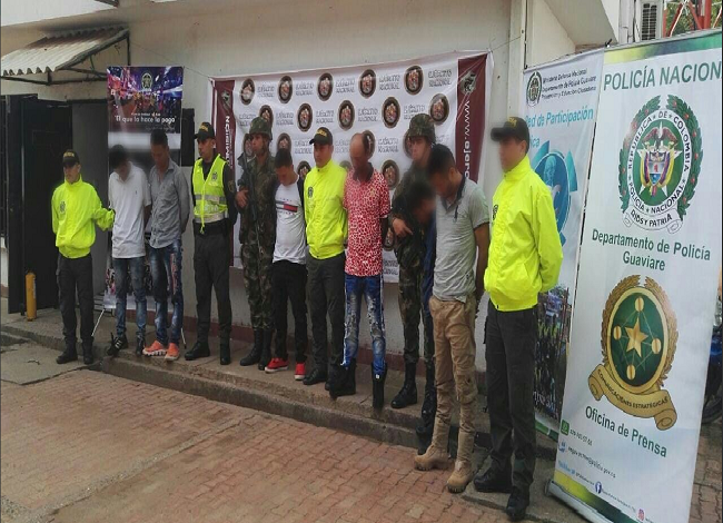 Logramos la captura de seis presuntos integrantes de esta banda.