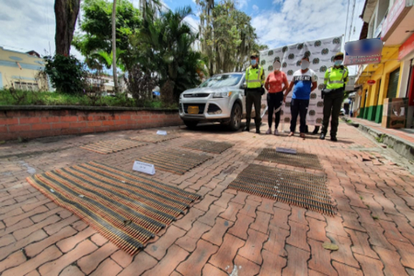 Incautamos más de 3.800 cartuchos eslabonados para fusil calibre 7.62. munición de guerra PMP sudafricana 