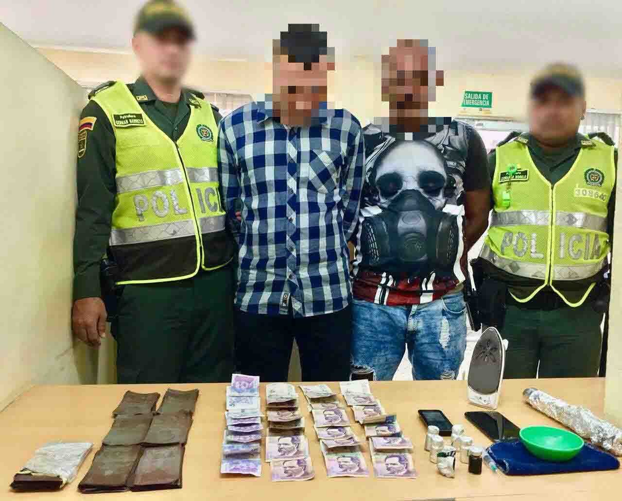 La captura de estos delincuentes se dio en el municipio de Soledad