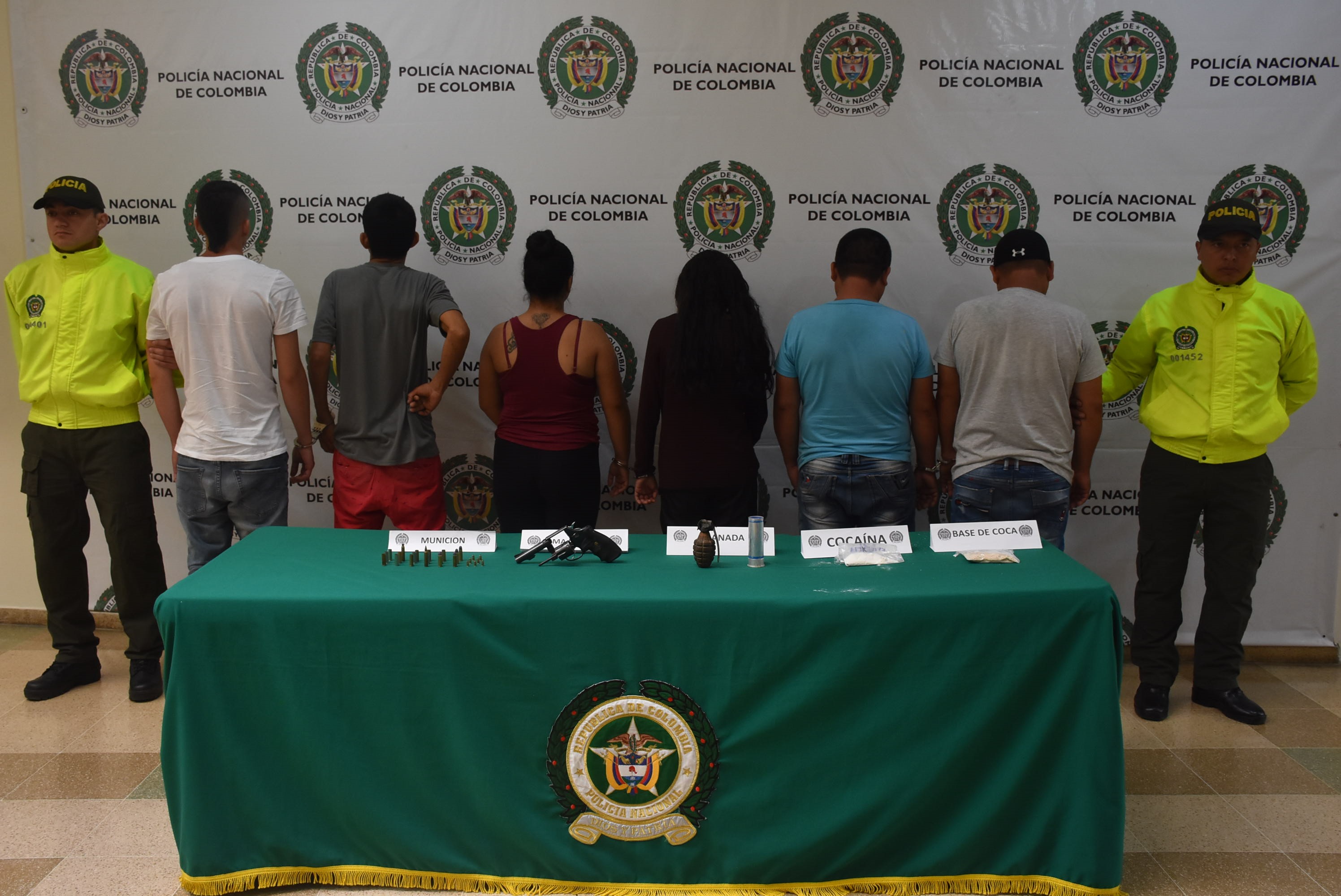 Capturamos a seis personas por diferentes delitos.