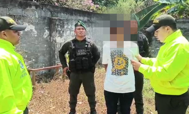 Captura de alias '' EL NEGRO DEIVIS'' presunto responsable del homicidio de la patrullera Leidys Sanchez 