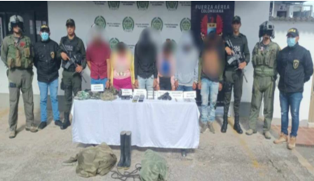 Captura en flagrancia de seis delincuentes por el delito de extorsión bajo el modus operandi de ‘Suplantación Subversiva’