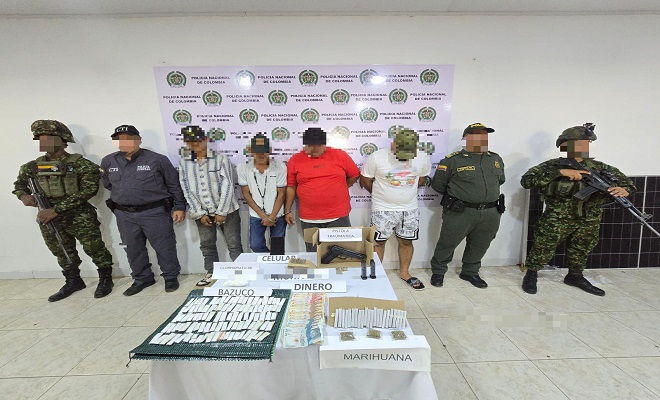 Capturas por tr&aacute;fico de estupefacientes Puerto As&iacute;s