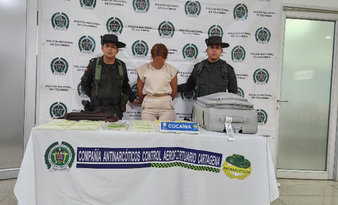 Capturada en el aeropuerto por estupefaciente 