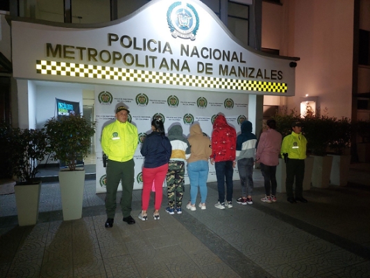 Cayeron “Las Lisas” banda delincuencial dedicada a robar establecimientos comerciales en Manizales