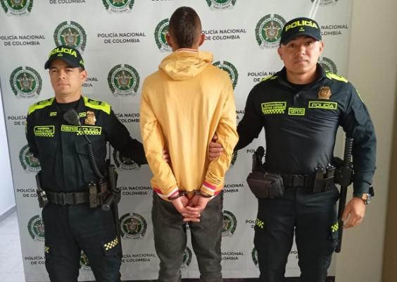 Capturado en flagrancia por porte de estupefacientes