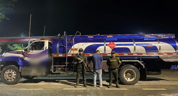 capturado transportando gasolina