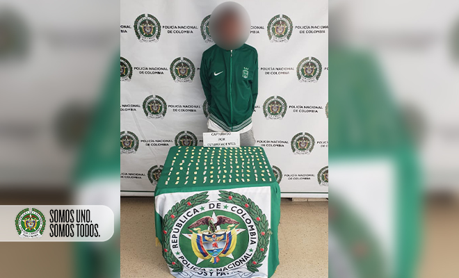 presentación de capturado por porte de estupefaciente