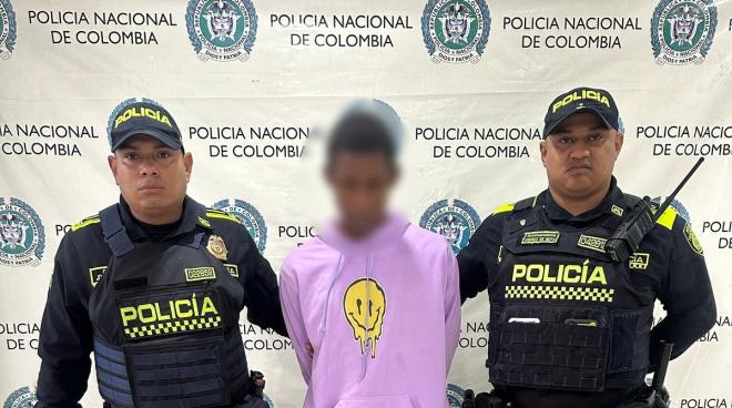 Capturado en flagrancia por porte ilegal de arma de fuego en el barrio Bellavista de Malambo