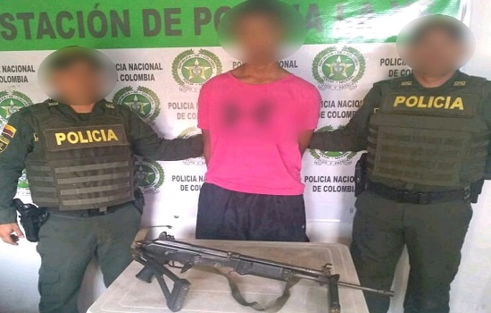 La acción policial se llevó a cabo en la vía Planeta Rica - Sincelejo