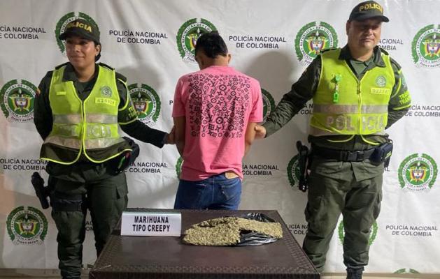 Llevaba marihuana entre sus pertenencias