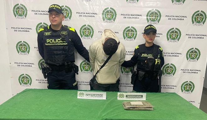 En manizales ciudadano es capturado por portar marihuana