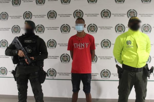 Capturado alias ‘chonchito’ por el delito de homicidio en concurso con porte ilegal de arma de fuego.